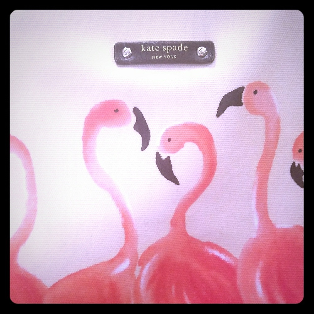 Kate Spade Flamingo Bon Shopper Tote